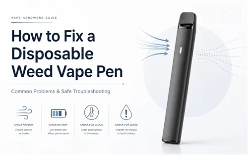 Hvordan fikser jeg engangs ukrudt vape pen? Almindelige problemer og rettelser